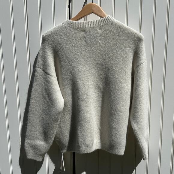 Lauren Manoogian New Suri Alpaca Long Sleeve Crewneck Sweater Celadon Size 1 NWT - Picture 6 of 16